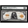 Image 1 : 1922 $50 Gold Certificate Note Fr.1200 PMG Very Fine 30