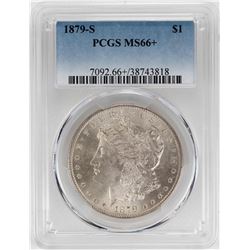 1879-S $1 Morgan Silver Dollar Coin PCGS MS66+
