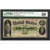 Image 1 : 1861 $5 Demand Note New York Fr.1 PMG Very Fine 20