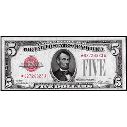 1928 $5 Legal Tender Star Note