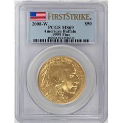 2008-W $50 American Gold Buffalo PCGS MS70