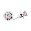 Image 2 : 14KT White Gold 1.00 ctw Diamond Earrings