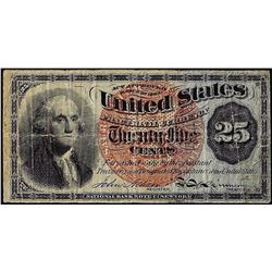 March 3, 1863 Twenty-Five Cents Fourth Issue Fractional Currency Note