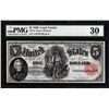 Image 1 : 1880 $5 Woodchopper Legal Tender Note Fr.81 PMG Very Fine 30
