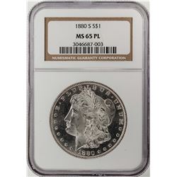 1880-S $1 Morgan Silver Dollar Coin NGC MS65 PL