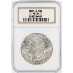 1898-O $1 Morgan Silver Dollar Coin NGC MS64