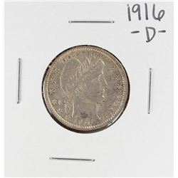 1916-D Barber Quarter Coin