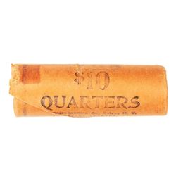 Original Bank Roll of (40) Brilliant Uncirculated 1964 Washington Quarter Coins