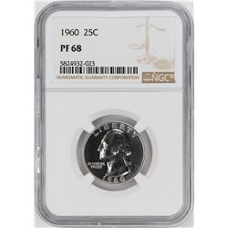 1960 Proof Washington Quarter Coin NGC PF68