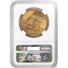 Image 2 : 1908 No Motto $20 St. Gaudens Double Eagle Gold Coin NGC MS64