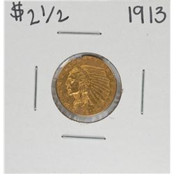 1913 $2 1/2 Indian Head Quarter Eagle Gold Coin