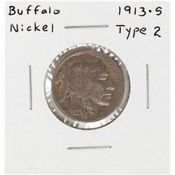 1913-S Type 2 Buffalo Nickel Coin