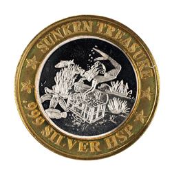 .999 Fine Silver Sunken Treasure Luxury Cruise $10 Limited Edition Gaming Token