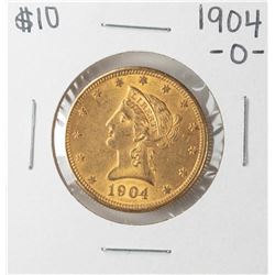 1904-O $10 Liberty Head Eagle Gold Coin