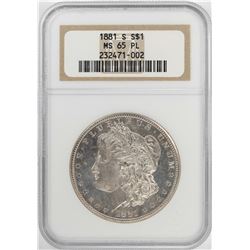 1881-S $1 Morgan Silver Dollar Coin NGC MS65 PL