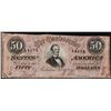 Image 1 : 1864 $50 Confederate States of America Note