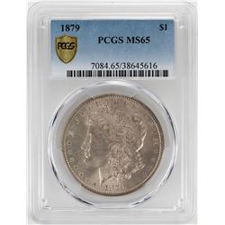 1879 $1 Morgan Silver Dollar Coin PCGS MS65