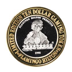 .999 Fine Silver Flamingo Reno, Nevada $10 Limited Edition Gaming Token