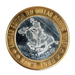 .999 Silver Sam's Town Las Vegas, NV $10 Casino Limited Edition Gaming Token