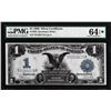 Image 1 : 1899 $1 Black Eagle Silver Certificate Note Fr.236 PMG Choice Uncirculated 64EPQ Star
