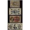 Image 1 : Lot of (4) Miscellaneous Fractional Currency Notes