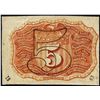 Image 2 : March 3, 1863 Five Cents Second Issue Fractional Currency Note