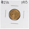 Image 1 : 1913 $2 1/2 Indian Head Quarter Eagle Gold Coin