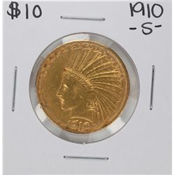 1910-S $10 Indian Head Eagle Gold Coin