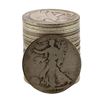 Image 1 : Roll of (20) Assorted Date 1929 and Earlier Walking Liberty Half Dollar Coins