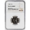 Image 1 : 1960 Proof Jefferson Nickel Coin NGC PF67 Cameo
