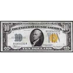 1934A $10 North Africa WWII Emergency Issue Silver Certificate Note