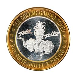 .999 Fine Silver Rio Las Vegas, Nevada $10 Limited Edition Gaming Token