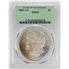 Image 1 : 1884-CC $1 Morgan Silver Dollar Coin PCGS MS65 OGH Nice Toning