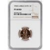 Image 1 : 1960 Large Date Proof Lincoln Memorial Cent Coin NGC PF68RD
