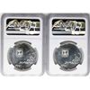 Image 2 : Lot of (2) 1971 Israel 10 Lirot Let My People Go Silver Coins NGC PF67
