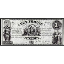 1800's $1 Egy Forint Obsolete Note