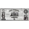 Image 1 : 1800's $1 Egy Forint Obsolete Note