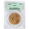 Image 1 : 1889-S $20 Liberty Head Double Eagle Gold Coin PCGS MS60 OGH