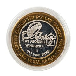 .999 Fine Silver El Cortez Hotel & Casino Las Vegas $10 Limited Edition Gaming Token