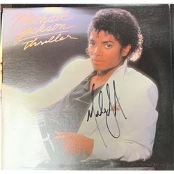 Signed Michael Jackson Thriller Album Cover