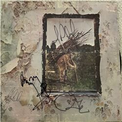 Signed Led Zeppelin Led Zeppelin IV Album Cover