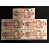 Image 1 : 1986 TWO DOLLAR CANADIAN BANKNOTES LOT