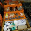 Image 2 : ADVENTURER 1899 TACKLE BOX FULL OF TACKLE, LEAD WEIGHTS, REELS, SCALES, PLUGS, ACCESSORIES