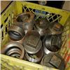 Image 3 : 5 BOXES OF PIPE FITTINGS, SHOP HARDWARE, AND TOOLS