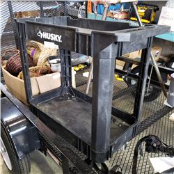 BLACK 2 TIER SHOP CART