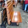 Image 2 : 2 SEATER LOG BENCH, MONTANA'S RESTAURANT STYLE