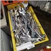 Image 2 : TOTE OF WRENCHES AND TOOL BOX