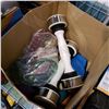 Image 2 : BOX OF DUMBBELLS AND EXERCISE EQUIPTMENT