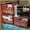 Image 1 : 3 DOME SECURITY CAMERAS 1080P AND BACKUP ALARM