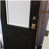 Image 2 : UNFRAMED HALF PAINTED BLACK AND WHITE METAL DOOR WINDOW BLIND INSERT
